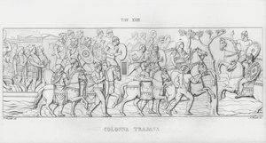 La Colonna Trajana, Trajan Sütunu (gravür) by Italian School