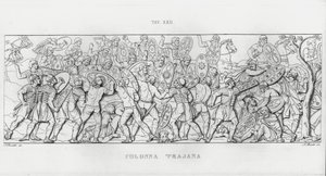 La Colonna Trajana, Trajan Sütunu (gravür) by Italian School