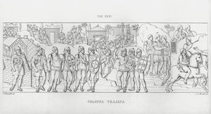 La Colonna Trajana, Trajan Sütunu (gravür) by Italian School