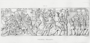 La Colonna Trajana, Trajan Sütunu (gravür) by Italian School