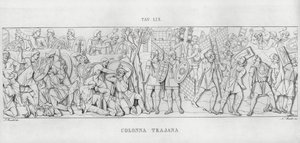 La Colonna Trajana, Trajan Sütunu (gravür) by Italian School