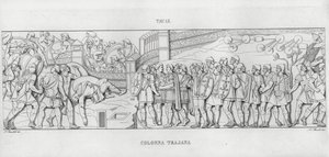 La Colonna Trajana, Trajan Sütunu (gravür) by Italian School