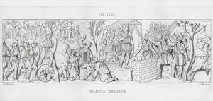 La Colonna Trajana, Trajan Sütunu (gravür) by Italian School