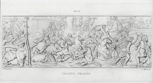La Colonna Trajana, Trajan Sütunu (gravür) by Italian School