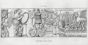 La Colonna Trajana, Trajan Sütunu (gravür) by Italian School