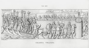 La Colonna Trajana, Trajan Sütunu (gravür) by Italian School