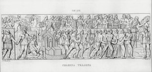 La Colonna Trajana, Trajan Sütunu (gravür) by Italian School