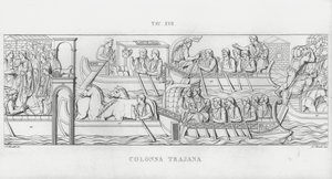 La Colonna Trajana, Trajan Sütunu (gravür) by Italian School