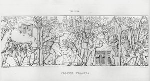 La Colonna Trajana, Trajan Sütunu (gravür) by Italian School