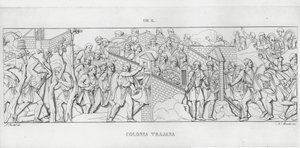 La Colonna Trajana, Trajan Sütunu (gravür) by Italian School
