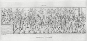 La Colonna Trajana, Trajan Sütunu (gravür) by Italian School