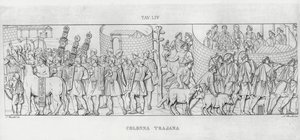 La Colonna Trajana, Trajan Sütunu (gravür) by Italian School