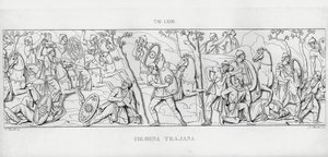La Colonna Trajana, Trajan Sütunu (gravür) by Italian School