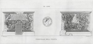 La Colonna Trajana, Trajan Sütunu (gravür) by Italian School