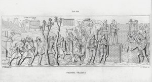 La Colonna Trajana, Trajan Sütunu by Italian School
