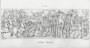 La Colonna Trajana, Trajan Sütunu by Italian School