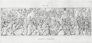 La Colonna Trajana, Trajan Sütunu by Italian School