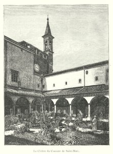 Saint Mark Manastırı Manastırı (gravür) by Italian School