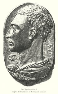 Leon Battista Alberti, Dreyfus Koleksiyonunda Bronzdan Sonra (gravür) by Italian School