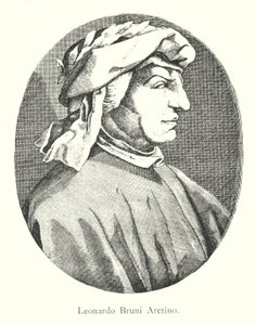 Leonardo Bruni Aretino (gravür) by Italian School