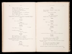 Libretto, Tosca, Giacomo Puccini, Edition Ricordi, İtalya by Italian School