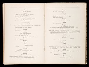 Libretto, Tosca, Giacomo Puccini, Edition Ricordi, İtalya by Italian School