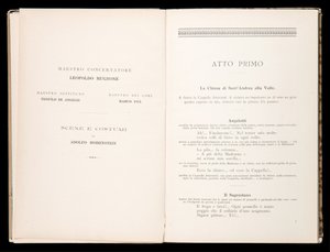 Libretto, Tosca, Giacomo Puccini, Edition Ricordi, İtalya by Italian School
