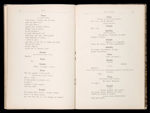 Libretto, Tosca, Giacomo Puccini, Edition Ricordi, İtalya by Italian School