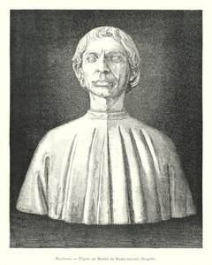 Machiavelli, Ulusal Müzeden Bir Mermerden Sonra, Bargello (gravür) by Italian School