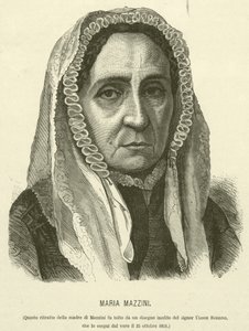 Maria Mazzini (gravür) by Italian School