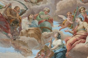 Milano, San Francesco da Paola Kilisesi, Fresco Hall Palazzo by Italian School