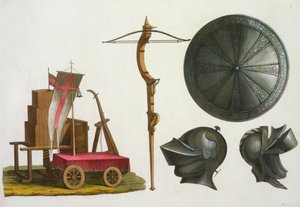 Milanese savaş arabası, tatar yayı ve zırh, Le Costume Ancien et Moderne