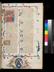 Ms 390. Genç Seneca, Opera ve Yaşlı Seneca, Excerpta controversiarum, f.1r. Jerome, St Paul ve Seneca, Veneto