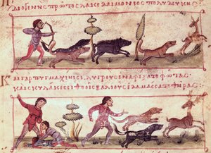Ms Grec 479 Deer Hunting, Oppian tarafından Cynegetica