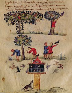 Ms Grec 479 Hunting for Birds, muhtemelen Oppian