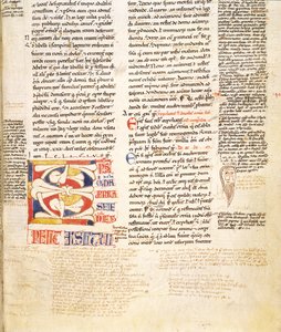 Ms. McClean 135, f.96r: 12. yüzyılın sonlarında Gratians Decretum