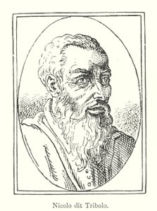 Nicolo dit Tribolo (gravür) by Italian School