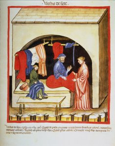 Nova 2644 fol.106r Terziler Dükkanı : Tacuinum Sanitatis