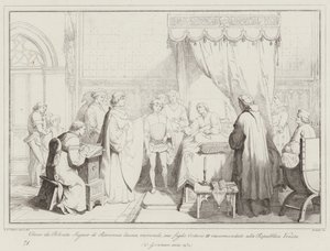 Obizzo da Polenta Signor di Ravenna ölürken, oğlu Ostasius III