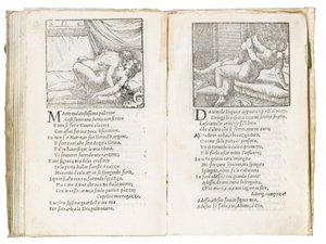 Giulio Romano tarafından resimlenen ve Marcantonio Raimondi tarafından oyulmuş Pietro Aretino