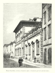 Raphael'e atfedilen Pandolfini Sarayı by Italian School
