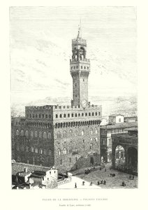 Palais de la Seigneurie, Palazzo Vecchio, Arnolfo di Lapo, mimari by Italian School