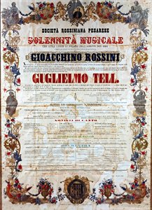Guillaume Tell için Playbill, Gioachino Rossini