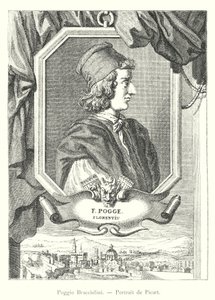 Poggio Bracciolini, Portre de Picart (gravür) by Italian School