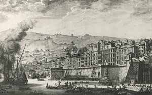 Ponte Reale Cenova, gravür, İtalya by Italian School