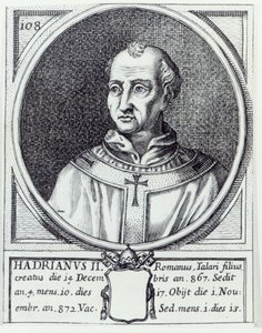 Papa II. Hadrian by Italian School