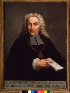Giacomo Perti (1661-1756) İtalyan bestecinin portresi by Italian School