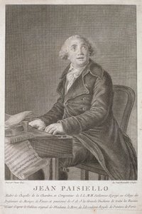 Vincent Aloja tarafından oyulmuş Giovanni Paisiello (1782-1840) portresi by Italian School