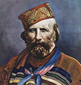 Giuseppe Garibaldi (1807-1882), İtalyan politikacı portresi. by Italian School