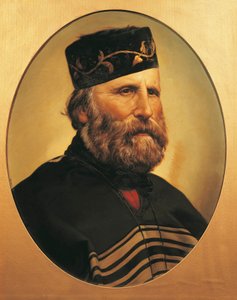 Giuseppe Garibaldi'nin Portresi, 1897 dolayları (karton üzerine yağlı boya) by Italian School